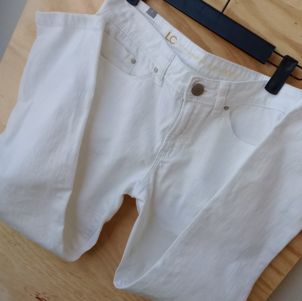 LC Lauren Conrad White skinny jeans sz 2